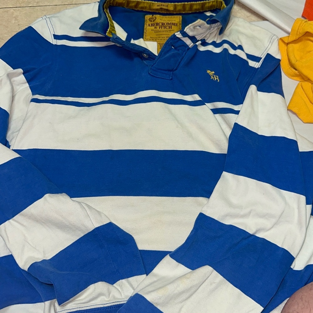 Vintage Abercrombie And Fitch Shirt Polo Long Sleeve